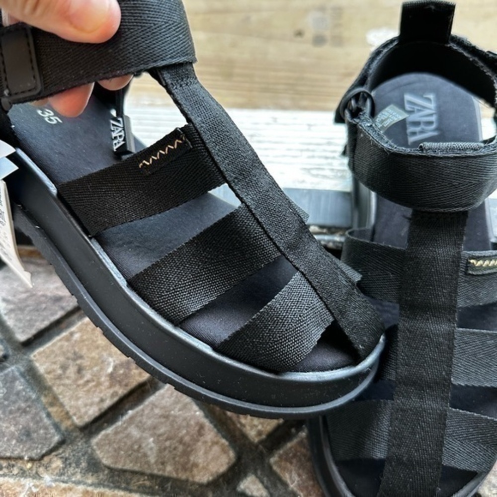 Zara NWT kids fabric fisherman sandals 2549/930 - Picture 8 of 11